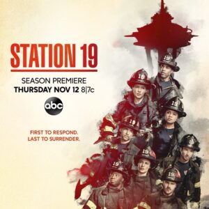 Jay Hayden Instagram - I can’t stop laughing at the on cue double horn blast and why do I suddenly want to listen to Bon Jovi today @station19 is back November 12th at 8/7c!
#station19 #abc