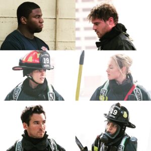 Jay Hayden Instagram - 🎵I fell in to a burning ring of fire...🎵 @station19 #station19 #tgit