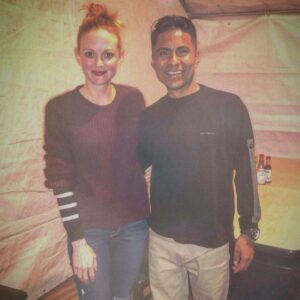 Jayma Mays Instagram - #Repost @santiag0Jr with @repostapp.
・・・ 
With @jaymasmays I guess I'm the hot, good looking Mexican in town! ❤️🖐