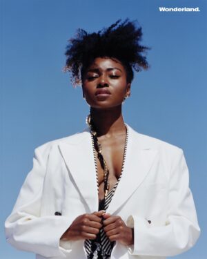 Jayme Lawson Instagram - .WONDERLAND. 

Photography by @guarionex_jr  
Fashion by @______sharifa  
Words by @andreww_wright  
Hair by @cheryltbergamyhair at @exclusiveartistsusing Contents Haircare  
Make-up by @kilprity at @theonly.agency