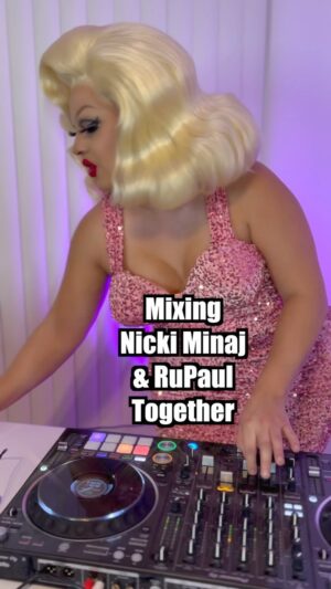 Jaymes Mansfield Instagram - Mixing @nickiminaj’s “Red Ruby Da Sleeze” with @rupaulofficial’s “Pretty Pretty Gang Gang” 
#nickiminaj #rupaul #redrubydasleeze #prettyprettyganggang #jaymesmansfield #dj