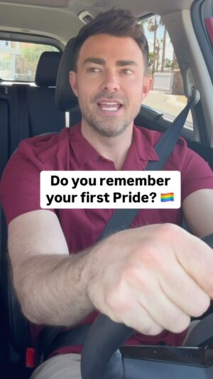 Jaymes Vaughan Instagram - Do you remember yours? Drives in our @nissanusa Rogue always give us a chance to think about how far we’ve personally come. Happy Pride from us to all of you! #PartnersofProgress #NissanPartner