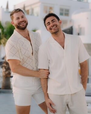 Jaymes Vaughan Instagram - Celebrating my handsome husband’s birthday today. We don’t always get to be together on birthdays so I am feeling extra fortunate to be here and be able to wrap my arms around him to say Happy Birthday to his face this year ❤️ @jonathandbennett thanks for being born because your life has changed mine for the better, and it continues to every single day. I love you…the most most.