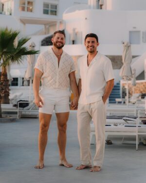 Jaymes Vaughan Instagram - Celebrating my handsome husband’s birthday today. We don’t always get to be together on birthdays so I am feeling extra fortunate to be here and be able to wrap my arms around him to say Happy Birthday to his face this year ❤️ @jonathandbennett thanks for being born because your life has changed mine for the better, and it continues to every single day. I love you…the most most.