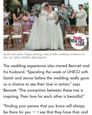 Jaymes Vaughan Instagram - We want to relive this day over and over. Thank you @maybelline for making this dream come true. Thank you @unico2087 for being the most amazing wedding venue now twice! And Jenna and Sarah thank you so much for sharing your special day and your beautiful love with us. 

All Images by Superstar Queer Photographer @kellybalch 
Make up by @thefacebykase