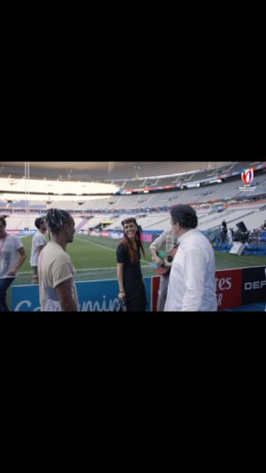 Jean Dujardin Instagram - Ce soir à 20h sur @tf1 allez nos bleus !! 🇫🇷💪 @rugbyworldcupfrance2023 @francerugby #stadedefrance @dreamed.by.us