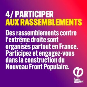 Jean-Luc Mélenchon Instagram - 🔴 "Bonjour, je souhaite vous aider à battre l'extrême droite. Comment faire ?"

➡️ Vous êtes nombreuses et nombreux à nous poser cette question.

✅ On vous donne 5 idées (liens en story)

#NouveauFrontPopulaire