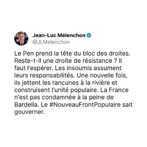 Jean-Luc Mélenchon Instagram - #NouveauFrontPopulaire