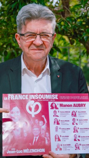 Jean-Luc Mélenchon Instagram - Ce dimanche 9 juin, 1 seul tour, 1 seul bulletin pour nous donner la force de tout changer !

Pour la paix, contre la vie chère et pour la dignité humaine, votez insoumis, votez Manon Aubry !

#JeVoteManonAubry