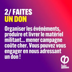 Jean-Luc Mélenchon Instagram - 🔴 "Bonjour, je souhaite vous aider à battre l'extrême droite. Comment faire ?"

➡️ Vous êtes nombreuses et nombreux à nous poser cette question.

✅ On vous donne 5 idées (liens en story)

#NouveauFrontPopulaire