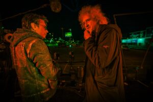 Jean-Michel Jarre Instagram - Some moments from last night's rehearsals, brainstorming with @brianmayforreal. Nearly ready for you at Bridge From the Future, this Sunday in Bratislava. Don't forget it's FREE ENTRY and open to all! @starmus @eset 

📸 @tomaskika 
#Starmus #StarmusVII #StarmusEarth #StarmusFestival2024 #Bratislava #Slovakia #ESET #DigitalSecurity #BridgefromtheFuture #music #science #jeanmicheljarre #brianmay