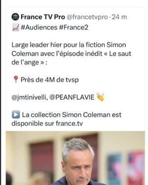 Jean-Michel Tinivelli Instagram - Sincèrement Merciiii pour votre fidélité hâte de vous retrouver les copains pour une nouvelle aventure de tonton coleman et de toute la famille !!! ❤️❤️❤️❤️suis vraiment content ce matin !!! #bonnejournée#audimat#serie#tv#fiction#france2#francetv#merci#famille#humour#bande#smala#comedie#polar#cop#police#❤️❤️❤️#papasolo#tonton#boulot#dodo#enquete#😊#☘️ @france.tv @richberko @peanflavie @vanessaguedjofficiel @lanisogoyou @liliefeld @alikadelsol @alexechkenazi @ted_etienne , roman , Thomas Perrier , Nono , @tinivelli et à la réal @nico_copin et toute la team technique ,acting , prod !!!!! Merciiiii les copains !
