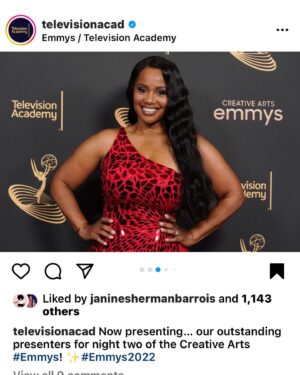 Jeanette Branch Instagram - Thank you @televisionacad ❤️❤️

#Emmys #CreativeEmmys #Presenters #Honored #Awards #Stunts #NiecyNash #jjthatstuntchick #televisionacademy
