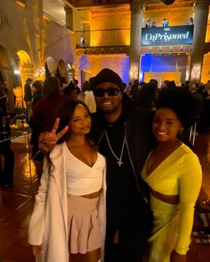 Jeanté Godlock Instagram - spring has sprung at the UnPrisoned premiere last night ✨💛🌼
thank you @onyxcollective @unprisonedhulu and @impact_ig for having me.