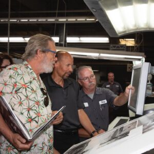 Jeff Bridges Instagram - Finally putting ink on paper…doing my press check with the awesome team at Dual Graphics in Brea, CA. What a fun day!