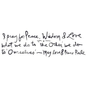 Jeff Bridges Instagram - Praying for peace, wisdom & love.