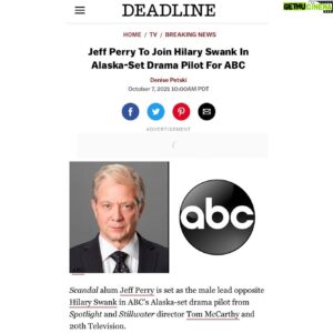 Jeff Perry Instagram - Thrilled to announce my newest project with @abcnetwork! 🗞‼️