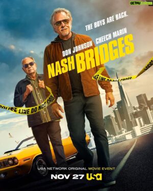 Jeff Perry Instagram - The boys are BACK and I’m riding alongside them! Tune into the #NashBridges movie November 27th at 9/8c on @usa_network! Can’t wait for you all to see this!! 😍🙌🚓