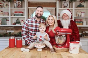 Jeff Weldon Instagram - Winston’s Cookies with Santa experience did not disappoint. He had no idea Santa snuck into this first photo, but I saved the best for the end—Scroll through and watch the evolving facial expression turn into complete horror. Poor guy— if only he knew he definitely made the NICE list this year! As my wife said, maybe Santa told him that since he’s been good, he’s getting a little brother, Theo (for those of you not in the know, Winston has not been a fan of sharing Dada & Mama with baby brother) 😅🙃🎅🏼