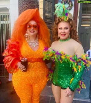 Jeffery Roberson Instagram - Me and the hilarious @fatsyclinedrag #gayneworleans #happymardigras