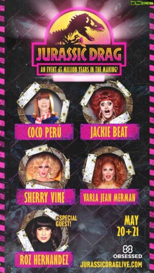 Jeffery Roberson Instagram - SAN FRANCISCO! Jurassic Drag! With me @misscocoperu @misssherryvine @jackiebeat  and host @rozhernandez May 20 and 21! Tickets! https://www.obsessedwith.co/jurassic-drag-live #jurassicdrag #oldschooldrag #sanfrancisconightlife