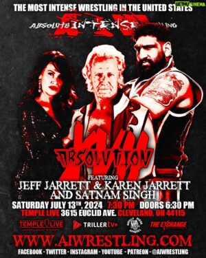 Jeffrey Jarrett Instagram - July 13th Cleveland,Ohio
Tickets: https://www.ticketmaster.com/aiw-absolution-17-cleveland-ohio-07-13-2024/event/050060AEFE3467B7