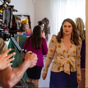 Jenna Doolittle Instagram - ✨Me looking at Covid cases spiking….🆘❌

No, but seriously. We just got back to work. I just got to finish this short @bossbabesfilm , which you see me pictured in here, cause we had to wait 5 months to film the final scene! 🤦‍♀️

This short meant so much to me cause it was all about collaborating with my friends (who are bananas talented btw) and telling a story that I believe in. ❤️

✨Being an actor never stops whether you can film or not, but I am telling you, it’s so much better for us when we can do what we love and perform. So, if you want more Netflix, Amazon, Hulu, etc. Wear a mask, make safe choices, and I promise you, us creatives will keep making creepy dark cool wonderful hilarious ridiculous stuff for you. 🖤
📸 by @matttente 
🎥 @bossbabesfilm by @coreyclifford @ryanlagod 
🎞 produced by @jackandjustin 
#actorslife #actorsrise #covid