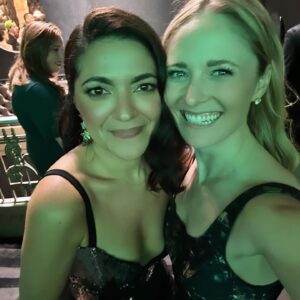 Jennifer DiNoia Instagram - Last night 💚 Part 1

#wicked20 @wicked_musical 

1. Green Carpet - 
👗: @gustavocadile
👠: @sjpcollection 
HMU: @emkatzbeauty 
Stylist: @style_byjordan 
2. My Mama and date for the evening ❤️
3. My Hay and first full time Glinda 💚🩷
4. My dear friend Marissa who literally made it all happen
5. 👑 Elphie to me, Dee Roscioli, who I learned so much from 💚
6. Legends, Kris Cusick & Kristy Cates (Original Broadway Cast) and my first Elphie and Fiyero 💚
7. Beautiful Elphies who I got to get ready with 💚
8. Two of the best guys I know that I did Wicked with for so many years, Nathan & Mark
9 & 10. Hannah (dresser) Mary Kay (hair) who are both amazing Green Team members. Both have held me up in more ways than can ever be described.