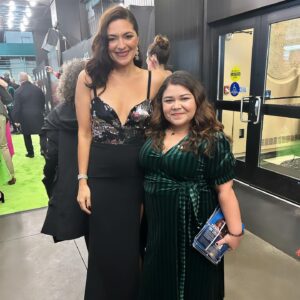 Jennifer DiNoia Instagram - Last night 💚 Part 1

#wicked20 @wicked_musical 

1. Green Carpet - 
👗: @gustavocadile
👠: @sjpcollection 
HMU: @emkatzbeauty 
Stylist: @style_byjordan 
2. My Mama and date for the evening ❤️
3. My Hay and first full time Glinda 💚🩷
4. My dear friend Marissa who literally made it all happen
5. 👑 Elphie to me, Dee Roscioli, who I learned so much from 💚
6. Legends, Kris Cusick & Kristy Cates (Original Broadway Cast) and my first Elphie and Fiyero 💚
7. Beautiful Elphies who I got to get ready with 💚
8. Two of the best guys I know that I did Wicked with for so many years, Nathan & Mark
9 & 10. Hannah (dresser) Mary Kay (hair) who are both amazing Green Team members. Both have held me up in more ways than can ever be described.