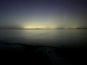 Jennifer Hale Instagram - ocean at night our waiting for the #auroraborealis