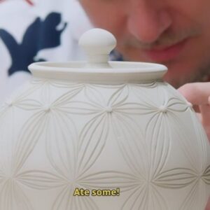 Jennifer Robertson Instagram - 🌸📏⚱️

Internationally acclaimed ceramicist @adamfieldpottery challenges our potters to carve a repeating flower pattern on a porcelain urn. And well, let's just say the Throw Down always finds new ways to challenge you...

Tune into Episode 3 tomorrow night at 8 pm (8:30 NT) on @cbc & stream it on @cbcgem to see how it all unfolds. 

The Great Canadian Pottery Throw Down is a competition series that revels in the remarkable creativity of Canada's best amateur potters and their beautiful creations. Follow along for more show clips, behind the scenes and insights.

#cbcpotteryshow #pottery #ceramics #potterystudio #ceramicsofinstagram