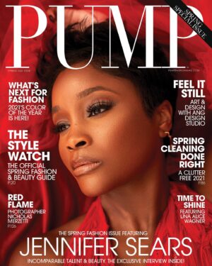 Jennifer Sears Instagram - NEW RELEASE‼️ Be sure to pick up the latest copy of @pumpmagazine in which I’m honored to to be featured on the cover and interviewed in their Spring ‘21 issue.❤️
•
Huge thanks to @pumpmagazine for this great privilege and my amazing team @tasselltalentgroup and @advantage_pr ✨
•
Special thanks to...
Photographer: @shotsbynik 
MUA: @yanikbeaute 
Hair: @onyestyles 
Stylist: @styledbyzj
Red jumpsuit on cover: @farrierbell_couture 
•
#pumpmagazine #magazine #magazinecover #covergirl #magazineshoot #editorial #editorialphotography #editorialshoot #printmodel #actress #blackmodel #blackactress #jennifersears
