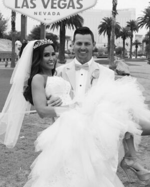 Jennifer Walcott Instagram - 🥴Correction Today marks 19 incredible years together, not 18—time truly flies when you’re having fun and making memories. ♥️#worethesamedresstwice #marriedyoutwice #forever @adamarchuleta31