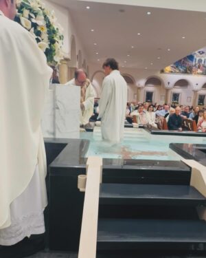 Jennifer Walcott Instagram - I’m deeply honored to be chosen as the godmother for my friend’s son. It’s a privilege to stand by his side, support him in his spiritual journey, and be there for him throughout his life. #godisgood #baptized