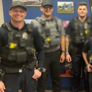 Jennifer Walcott Instagram - For the past 10 years, we’ve made it a tradition to bring treats to our amazing emergency workers at the end of the school year. This year, they went to the police station on their own, delivering four dozen cookies and a nice note. They even got a photo with the officers! Thank you to all our emergency workers for your dedication and service. 💙🚔🚒🚑