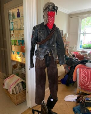 Jenny Beavan Instagram - And now our leading character - Furiosa. Also a voyage of discovery starting with the child in the ‘Green Place’ and ending as the look of Charlize Theron in Fury Road.

Producer Doug Mitchell called me in April 2021 when I was working in Prague - they wanted costumes for principal characters in a stunt sequence for Furiosa, which I had no idea was in the works! They needed to get a sequence in the can by June in order to benefit from a tax break from the NSW (Australian) government. So Lauren and I started doing collages and thinking through the various looks Furiosa would need in her progress through the story.

Moving back to London we started to put together found clothing and accessories to see what would work and communicate the look to our team in Australia. As I mentioned before, we had to do this via cyber space as we couldn’t get to Australia until the following January due to strict Covid quarantine in Sydney. But with a superb team there and some wonderful makers in London we managed to get an enormous amount of work done before we could set off. So exciting when Lauren and I finally got to our workshop in Chullora and started work with that extraordinary team of craftspeople .. and find Furiosa for real!

So here she is from collage to final look via various trial runs at the various jobs she gets to do and her disguises …  

@madmaxsaga 
@anyataylorjoy 
@lauren_reyhani_costume 
@jasinboland