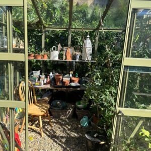 Jenny Beavan Instagram - Who needs foreign holidays when they could be in Peckham! I know I am incredibly lucky to have a lovely garden and it has only taken me 30 years - and the amazing skills of @Gary.Baverstock - to understand it and make it what I wanted, a controlled wild garden! The orchard is excellent this year but it’s hard work keeping up with the fruit and I can’t bear waste … war baby mentality ...

So this is my joy when, and when I am not, working. Incredibly therapeutic when working. I get my best ideas when potting, weeding or chopping up apples! Note to all aspirant costume designers - if you feel stuck but have done good groundwork on a project it will be embedded in your mind so go out, have fun, do something different and the ideas will come!