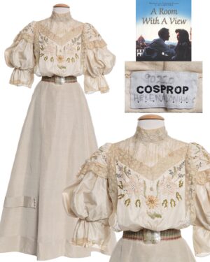 Jenny Beavan Instagram - 5th March 2024 18:00 GMT 1/BST
LIGHTS CAMERA AUCTION - LIVE COSPROP SALE
Kerry Taylor Auctions @kerrytaylorauctions 

I couldn’t be happier that some of the costumes I have created with John and Cosprop are going to help the AMAZING Bright Foundation. What a visionary John is and what he has done with that piece of land and buildings, not to mention the fun, creativity and hope given to so many children already. 

So these are some of the costumes I, or John and I designed, but there are lots more including the iconic ‘wet shirt’ designed by Dinah Collin, worn by Colin Firth in Pride & Prejudice. I can’t think of a better use for the clothes - so honoured, and honoured to be an Ambassador. John should be Lord Bright of Brightness in my opinion. 

(Costume notes in comment)