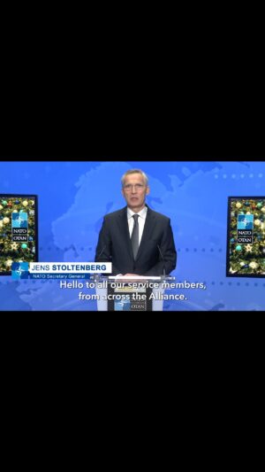 Jens Stoltenberg Instagram - At this time of year, my deepest thanks and respect go to our #NATO forces. Their service keeps us safe, secure and free. Happy holidays and best wishes for the New Year.