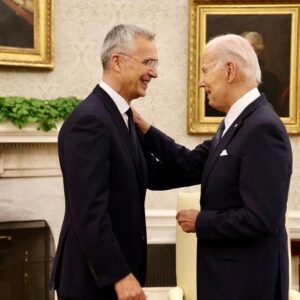 Jens Stoltenberg Instagram - Great meeting with @potus to prepare the NATO Summit. I thanked him for his leadership & US commitment, including on support to Ukraine. In Vilnius, we will step up support for Ukraine and further strengthen our deterrence & defence, including with a new defence investment pledge.