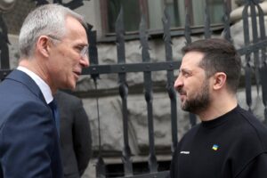 Jens Stoltenberg Instagram - An honour to be back in Kyiv and meet with President Zelenskyy. We stand by you today and for the long haul.