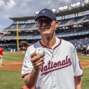 Jens Stoltenberg Instagram - A great experience to attend NATO Day at Nationals Park. 

I had the honour of throwing the first pitch at the game between the Washington Nationals and the Saint Louis Cardinals.