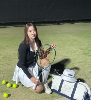 Jeong Seo-ha Instagram - 사랑해요❤️
#wilson 
#wilsontennis 🎾