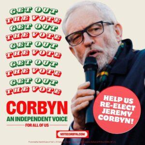 Jeremy Corbyn Instagram - We are on the verge of a huge, historic victory in Islington North. 

But we need your help, now, to get us over the line. 

Come to Campaign HQ at 89-93 Fonthill Road so we can Get Out The Vote - and win.