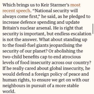 Jeremy Corbyn Instagram - Let’s rid our world of nuclear weapons once and for all. 

Go to my Instagram story to read my full piece for the Guardian.