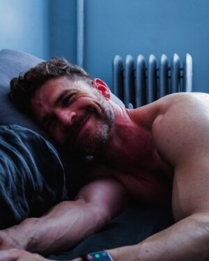 Jeremy Crittenden Instagram - Waking up diagonally in the middle of the bed. Subscribe for more from this shoot. 

Only a few days left until my solo show in New York. Gonna come?
.
.
.
#gay #gayguy #mornings #photography #selfportrait #wokeuplikethis #muscle #nycgays
