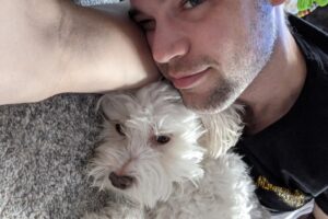 Jeremy Jordan Instagram - I debated posting about this, but i really miss my puppy today.

A few weeks ago, we lost our sweet Riley. For nearly 12 years, she filled our home and hearts with love and companionship. It was sudden and unexpected and we were not ready.

Riley loved all humans (and some dogs) and she was one of the most expressive dogs I've ever met. I made myself a pb&j the other day and there was nobody there to lick up the stray peanut butter. There's a massive empty hole in our home.

So I'm sharing her here with you all. If you met her, you loved her, and if you didn't, you sure as hell would have. We love you, Riley Bear.