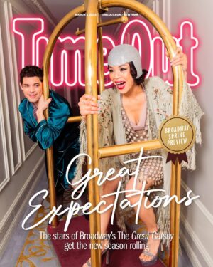 Jeremy Jordan Instagram - “Because the book itself is so grand, there’s not just one way to do ’The Great Gatsby.’”

Time Out New York’s March cover stars are the leading cast members of “The Great Gatsby” on Broadway, Jeremy Jordan and Eva Noblezada. After a photo shoot at the @theplazahotel, we asked them about what it’s like to play the iconic characters and their relationship with each other on the stage to kick off our Spring Broadway Preview.

Head to the link in our bio to read the full interview and check out “The Great Gatsby” at the Broadway Theatre, opening April 25.

Photographer: Evan Zimmerman @evzmm
New York Editor: Shaye Weaver @shayeweaver
Design Director: Bryan Mayes @bryanmayesdotcom
Senior Designer: Onik Hossain @onik3
Video Director: Delia Barth @dbarthvader
Photo Editor: Laura Gallant @lauramgallant
Writer: Raven Snook @divaraven
Stylist: Emma Pritchard @meemmap and assisted by @sarahgoethejones
Hair: Keshia Tokeshia @howtokeshia
Make-Up: Chelsea Gehr @chelseagehr from @exclusiveartists using @makebeautyofficial
Groomer: Lisa-Raquel Baines @lisaraquel
Location: The Plaza Hotel @theplazahotel

Cover look Jeremy wears a vintage robe and @century21stores Cravat and socks while Eva wears @kelsey.randall chainmail dress, @skims bodysuit, @eugeniakimnyc hat, vintage robe and @stuartweitzman sandals. In ballroom and stairs look Eva wears @christylynncollection gown, @dauphinesofny headband, @adriennelandau faux fur scarf and @stuartweitzman sandals. Jeremy wears @tedbaker shirt, @brooksbrothers suit and @allenedmonds shoes. The bath look Eva is wearing @halston gown, @dauphinesofny headband, @wacoalamerica bra and @adriennelandau stole, Jeremy wears @brooksbrothers tuxedo, @tommyhilfiger bow tie and @allenedmonds shoes.