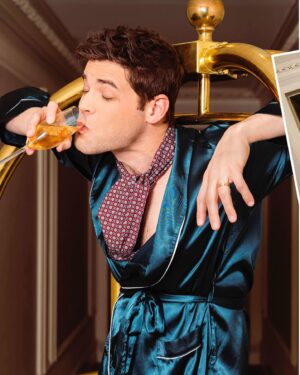 Jeremy Jordan Instagram - “Because the book itself is so grand, there’s not just one way to do ’The Great Gatsby.’”

Time Out New York’s March cover stars are the leading cast members of “The Great Gatsby” on Broadway, Jeremy Jordan and Eva Noblezada. After a photo shoot at the @theplazahotel, we asked them about what it’s like to play the iconic characters and their relationship with each other on the stage to kick off our Spring Broadway Preview.

Head to the link in our bio to read the full interview and check out “The Great Gatsby” at the Broadway Theatre, opening April 25.

Photographer: Evan Zimmerman @evzmm
New York Editor: Shaye Weaver @shayeweaver
Design Director: Bryan Mayes @bryanmayesdotcom
Senior Designer: Onik Hossain @onik3
Video Director: Delia Barth @dbarthvader
Photo Editor: Laura Gallant @lauramgallant
Writer: Raven Snook @divaraven
Stylist: Emma Pritchard @meemmap and assisted by @sarahgoethejones
Hair: Keshia Tokeshia @howtokeshia
Make-Up: Chelsea Gehr @chelseagehr from @exclusiveartists using @makebeautyofficial
Groomer: Lisa-Raquel Baines @lisaraquel
Location: The Plaza Hotel @theplazahotel

Cover look Jeremy wears a vintage robe and @century21stores Cravat and socks while Eva wears @kelsey.randall chainmail dress, @skims bodysuit, @eugeniakimnyc hat, vintage robe and @stuartweitzman sandals. In ballroom and stairs look Eva wears @christylynncollection gown, @dauphinesofny headband, @adriennelandau faux fur scarf and @stuartweitzman sandals. Jeremy wears @tedbaker shirt, @brooksbrothers suit and @allenedmonds shoes. The bath look Eva is wearing @halston gown, @dauphinesofny headband, @wacoalamerica bra and @adriennelandau stole, Jeremy wears @brooksbrothers tuxedo, @tommyhilfiger bow tie and @allenedmonds shoes.