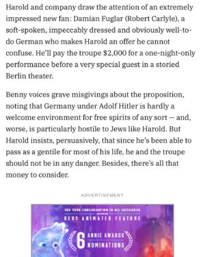 Jeremy Piven Instagram - Long journey its been… How much of yourself  will you compromise to be successful? That’s one of the many questions that we explore in The Performance. Thanks @variety  for showing up and reviewing our film. When my mother handed me this short story a decade ago I had hoped for this moment. So much to tell you guys about this journey. Thank you
